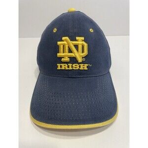 Vintage NCAA ND University Of Notre Dame Fighting Irish Adjustable Hat Blue